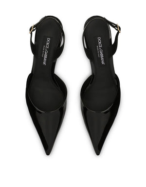 PATENT LEATHER SLINGBACKS