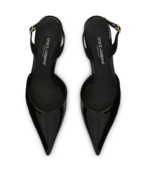 PATENT LEATHER SLINGBACKS
