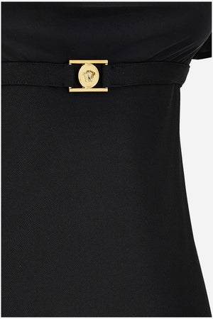Dress In Techno Piquet Stretch Fabric-Poly Details