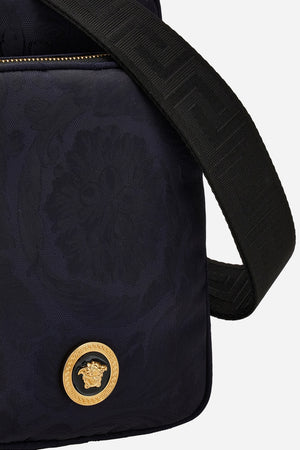 Icon Nylon Crossbody In Nylon Jacquard-Calf Leather