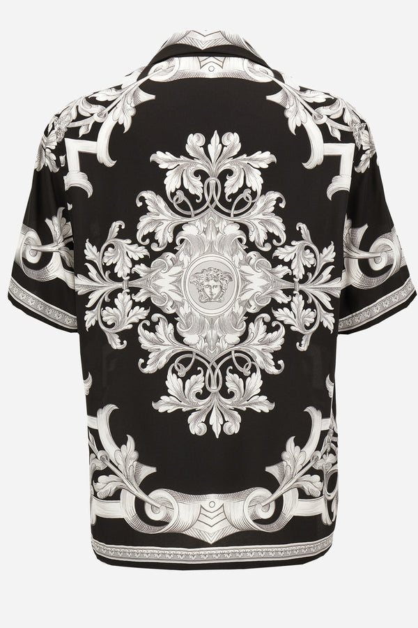 Informal Shirt In Twill Poly Architectural Barocco Print