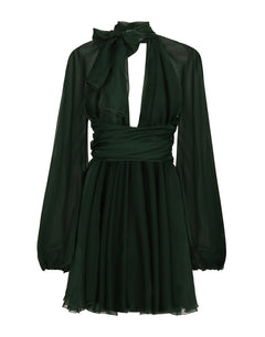 SHORT CHIFFON DRESS