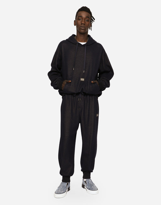 JERSEY JOGGING PANTS WITH LOGO TAG