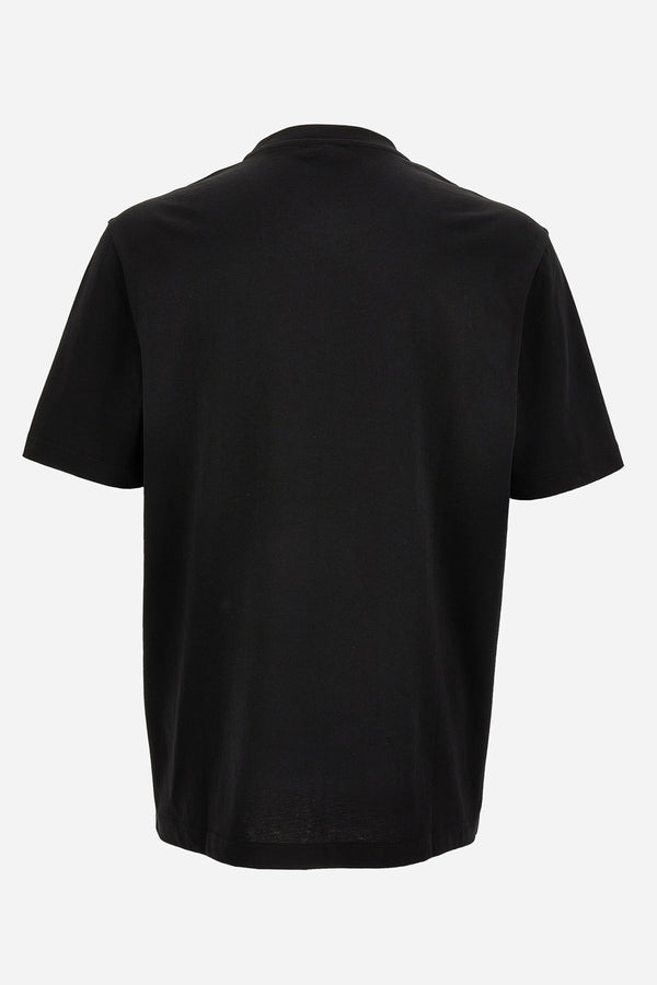 T-Shirt In Jersey Fabric + Barocco Medusa Print