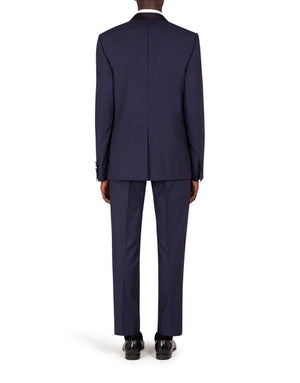 WOOL MARTINI-FIT SUIT WITH SATIN DETAILS