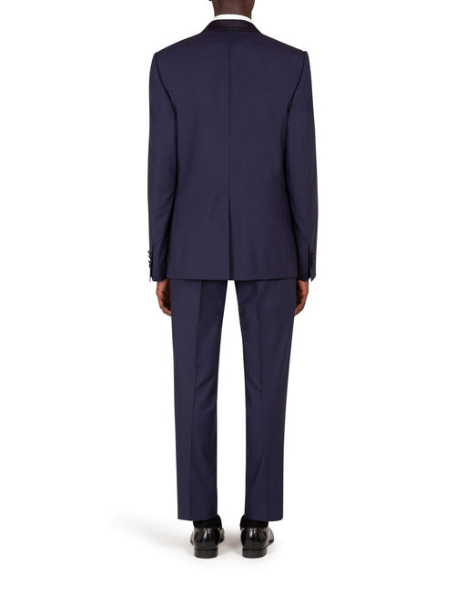 WOOL MARTINI-FIT SUIT WITH SATIN DETAILS