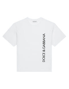 SHORT-SLEEVED LOGO-PRINT JERSEY T-SHIRT
