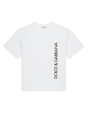 SHORT-SLEEVED LOGO-PRINT JERSEY T-SHIRT