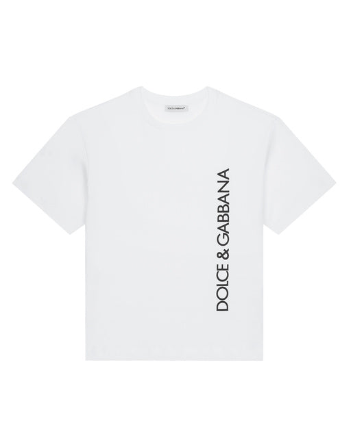 SHORT-SLEEVED LOGO-PRINT JERSEY T-SHIRT