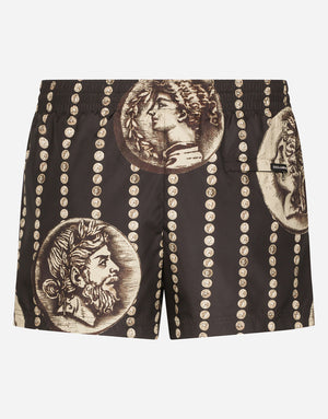 LOGO COIN SWIM SHORTS