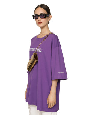 SHORT-SLEEVED T-SHIRT IN COTTON JERSEY WITH DGVIB3 PRINT