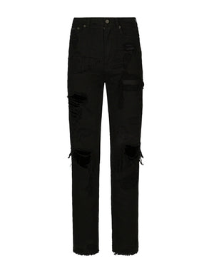 BOYFRIEND JEANS WITH RIPS