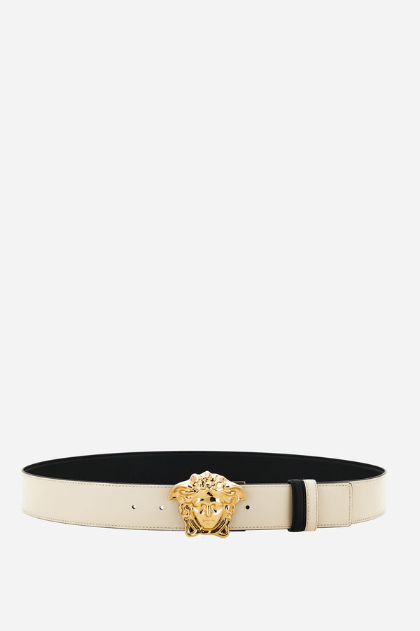 La Medusa Reversible Belt 4 Cm In Grany Calf Leather