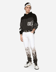 PRINTED TECHNICAL JERSEY HOODIE