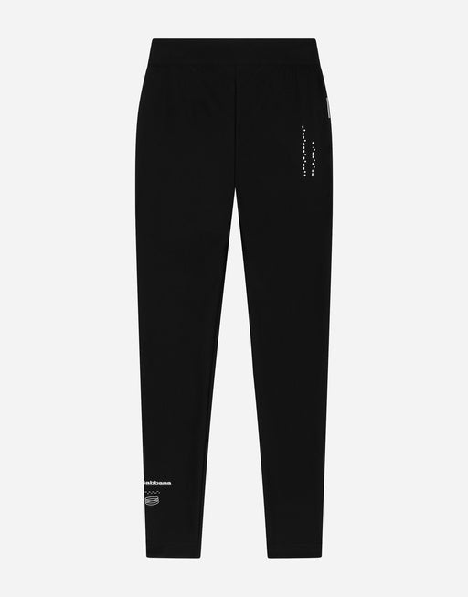 JERSEY LEGGINGS WITH ELASTICATED DGVIB3 BAND