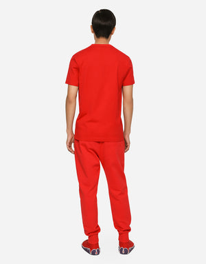 T-SHIRT WITH EMBOSSED DOLCE&GABBANA TAG