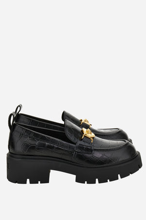 Icon Loafer  In Embossed Croc Calf Leather