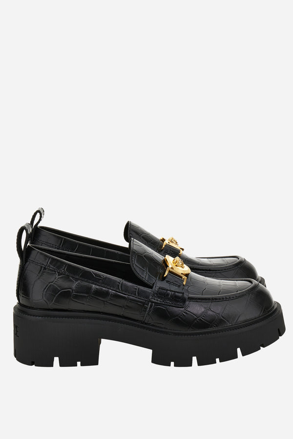Icon Loafer  In Embossed Croc Calf Leather