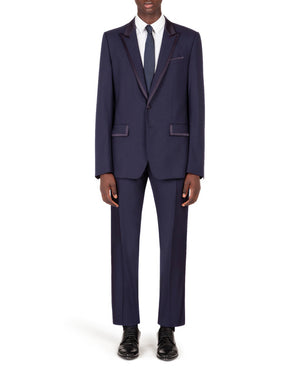 WOOL MARTINI-FIT SUIT WITH SATIN DETAILS