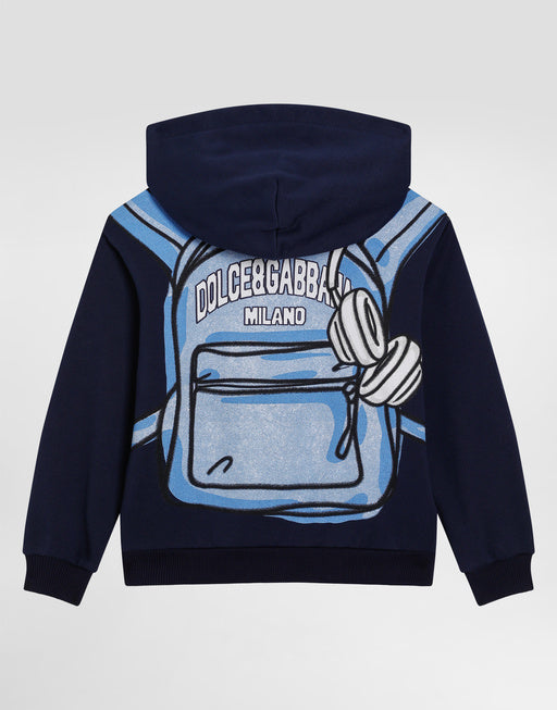 HOODIE WITH DG BACKPACK PRINT