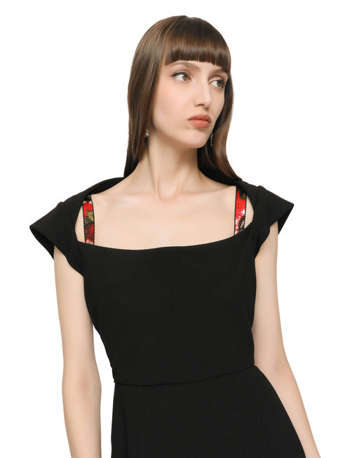 CADY FABRIC MINI DRESS