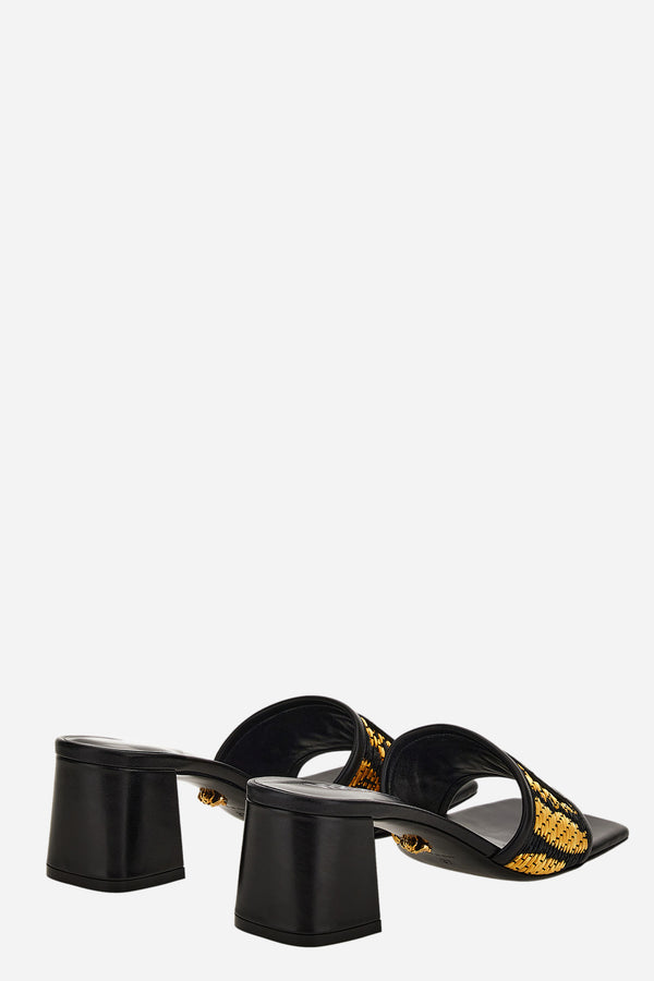 Theia Mule In Fabric-Calf Leather
