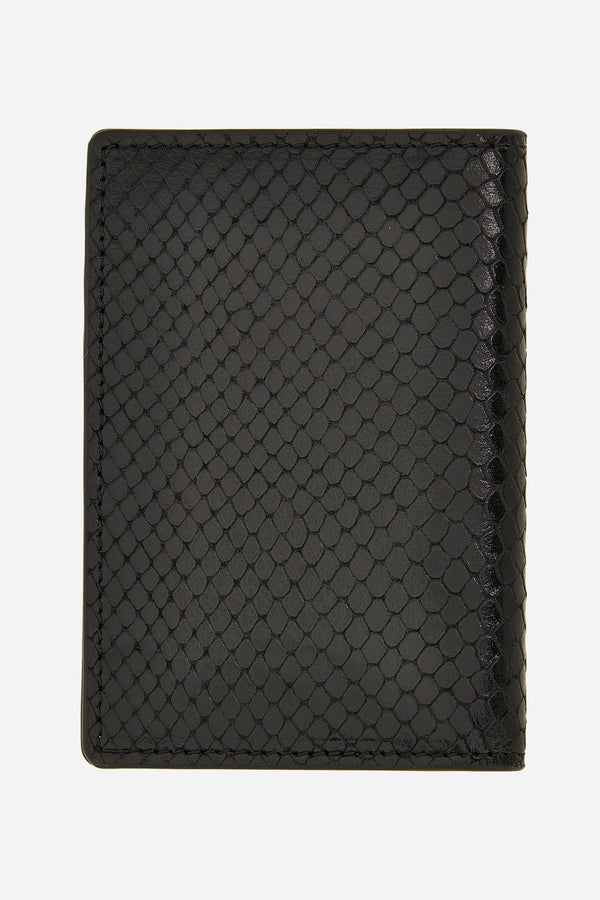Icon Card Case In Printed Ayers Calf Leather