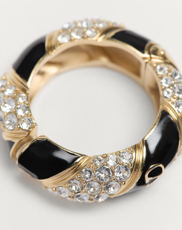 Mono Orecchino Pas Plus In Metallo, Smalto E Cristalli Swarovski®