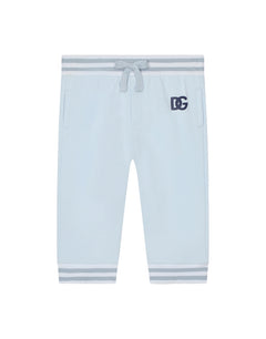 COTTON JERSEY JOGGING PANTS WITH DG LOGO PRINT