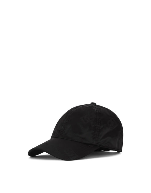 SATIN BASEBALL CAP WITH DG MONOGRAM PRINT