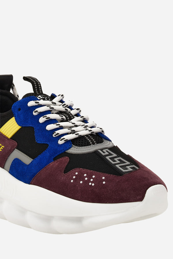 Chain Reaction Low Top In Split Leather-Fabric-Calf Leather