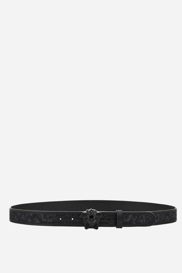 La Medusa Belt 3 Cm In Baroque Jacquard Fabric