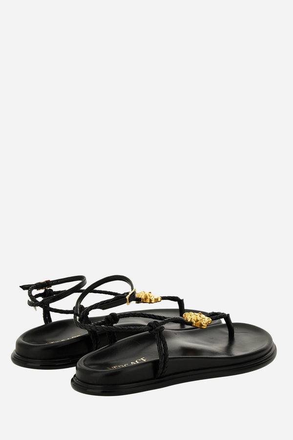 La Medusa Sandal T.10 In Lamb Leather