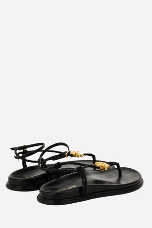 La Medusa Sandal T.10 In Lamb Leather