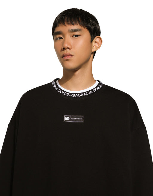 ROUND-NECK SWEATSHIRT WITH DOLCE&GABBANA LOGO