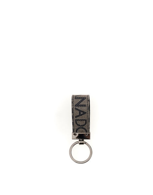 JACQUARD FABRIC KEYCHAIN WITH COATING