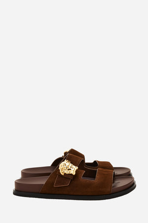 La Medusa Sandals In Suede-Enamel Hw