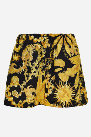 Shorts In Twill Poly Baroque Palm Allover Print