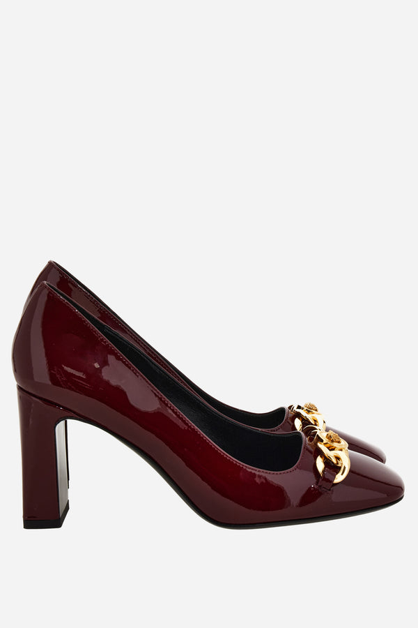 Icon Chain Pump  In Patent Leather