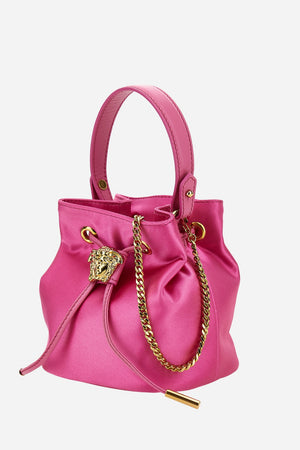 La Medusa Bucket In Satin-Lamb Leather