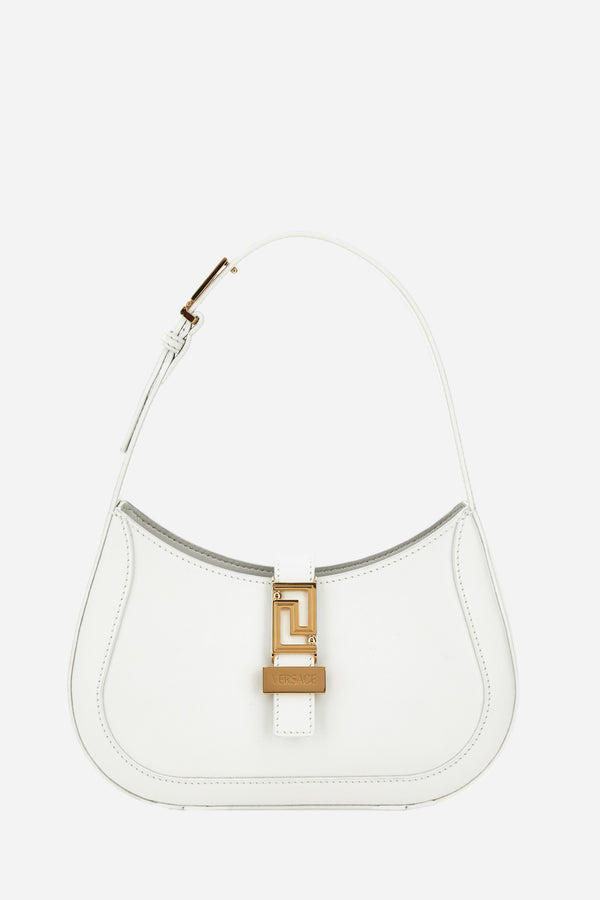 Greca Goddess Small Hobo In Calf Leather