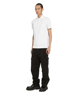 COTTON POLO SHIRT WITH DG LOGO EMBROIDERY