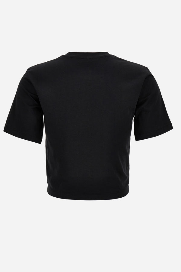 T-Shirt In Jersey Fabric With Verdace Medusa Print