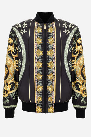 Blouson In Poly Statues Crest Canvas Print Fabric + Plain Technical Fabric
