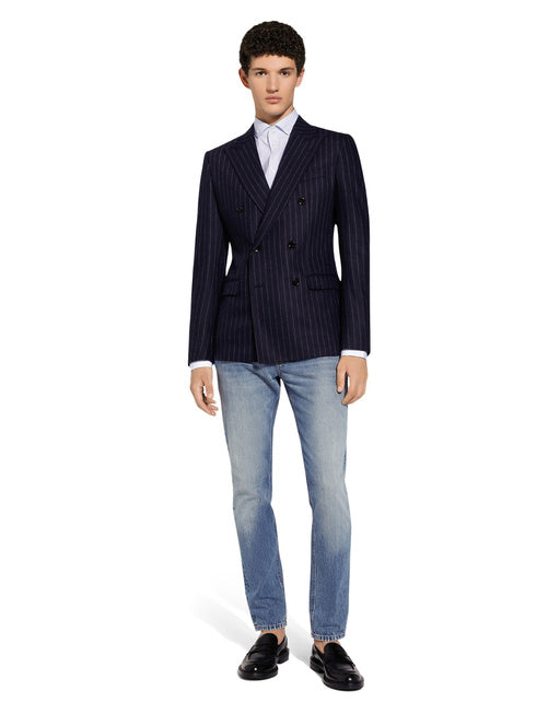 STRIPED POPLIN MARTINI-FIT SHIRT