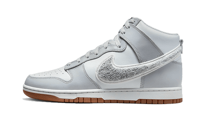 Nike Dunk High Retro Chenille Swoosh White Grey