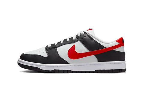 Dunk Low Black White Red