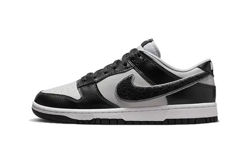 Dunk Low Chenille Swoosh Grey Black