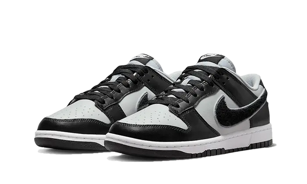 Nike Dunk Low Chenille Swoosh Grey Black