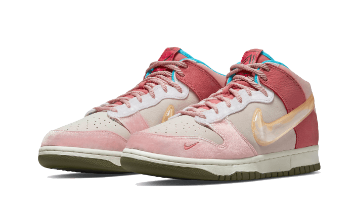 Nike Dunk Mid Social Status Free Lunch Strawberry Milk - DJ1173-600